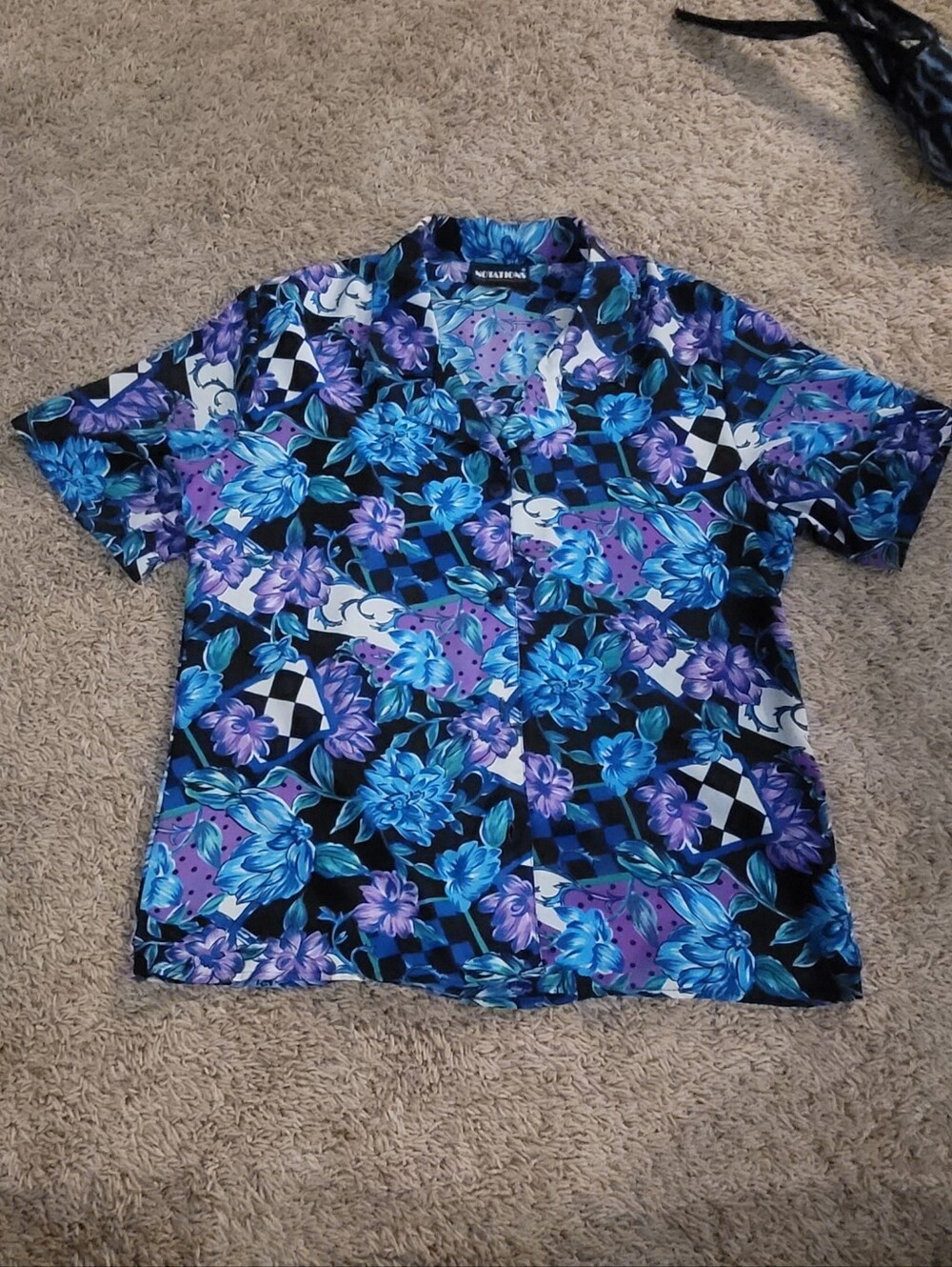 Notations Button Down Hawaiian Shirt